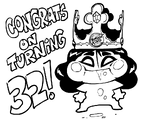 Art celebrating moawling's 32nd birthday by PhantomArcade.