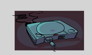 First part of the unfinished Week 6 beginning cutscene, featuring the video game console. This cutscene may appear in the full game.