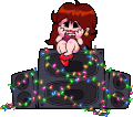 Girlfriend's unused animation of her shaking in fear for Week 5. Only her collar and left ear are changed to fit the Christmas theme.